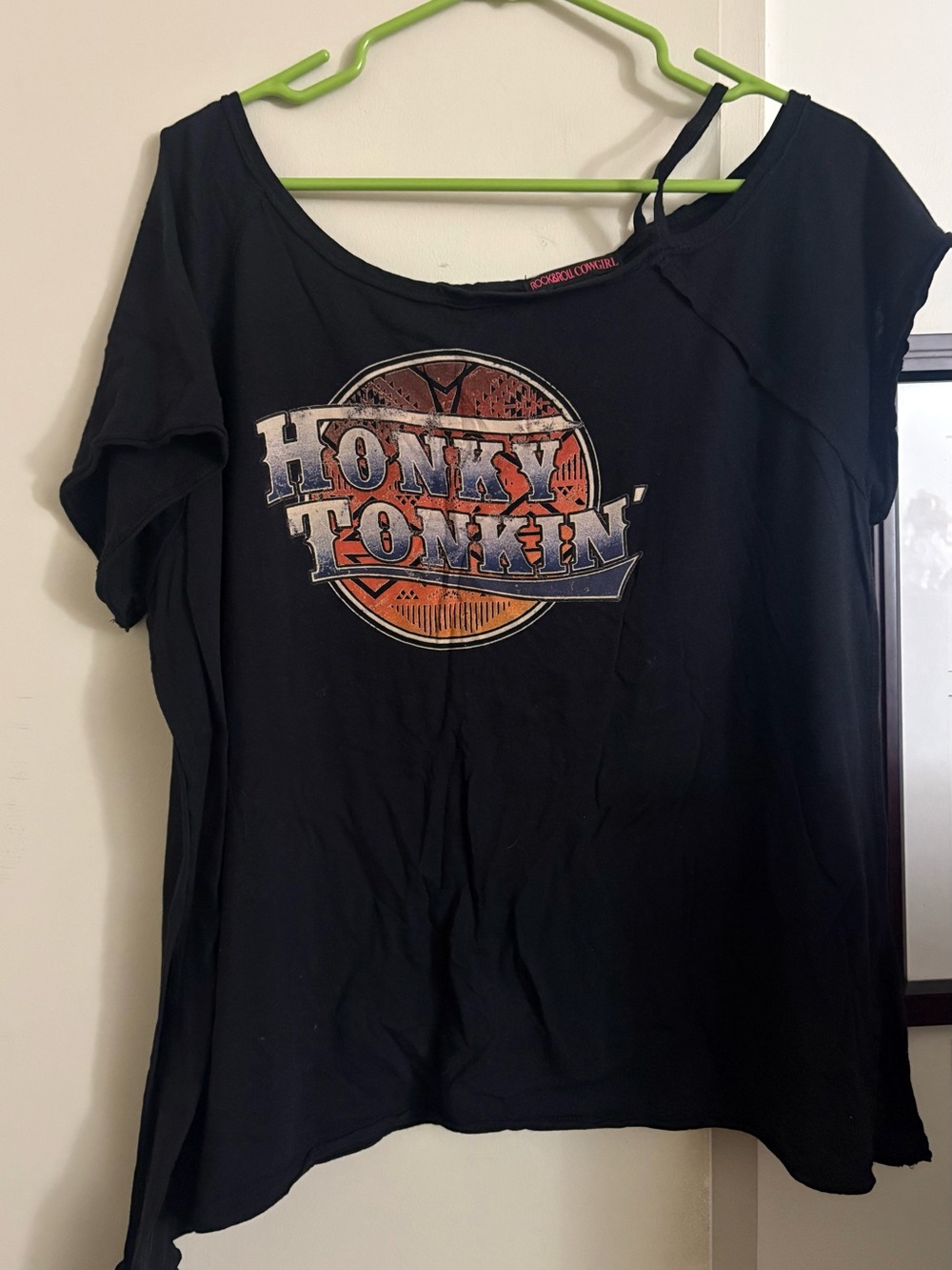 Black 'Honky Tonkin'' Graphic Women's Tee - Unknown Brand